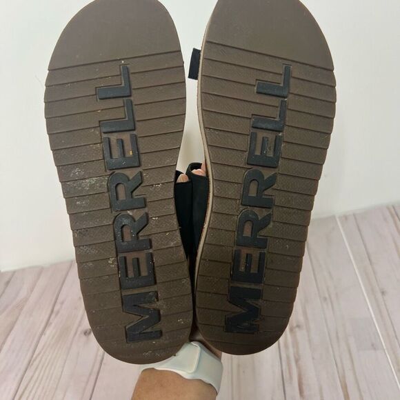 Merrell  Juno Buckle Black Ankle Strap Sandals Sz 8 - Picture 9 of 10